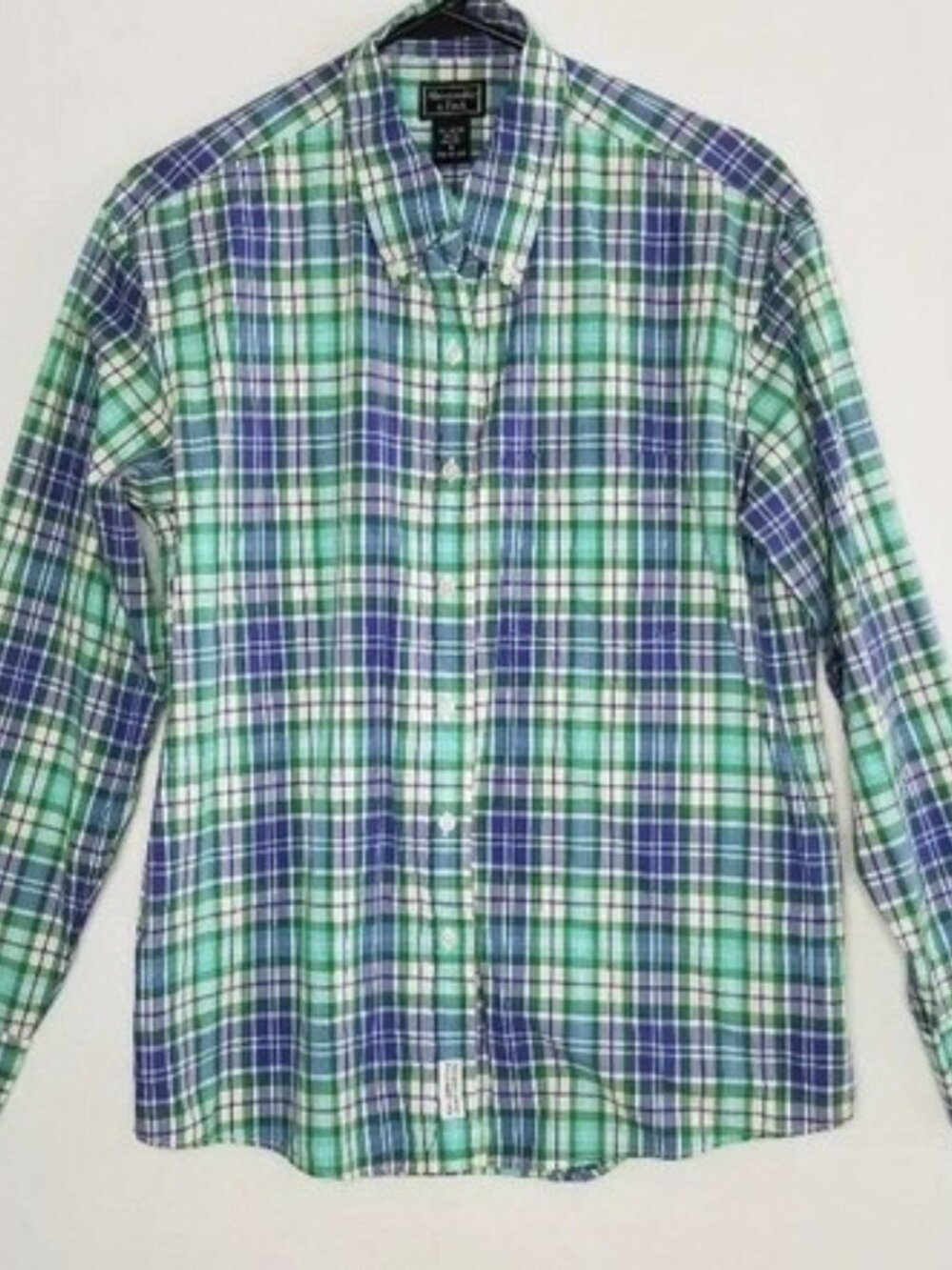 Abercrombie & Fitch Mens Medium Plaid Button Down Shirt Casual